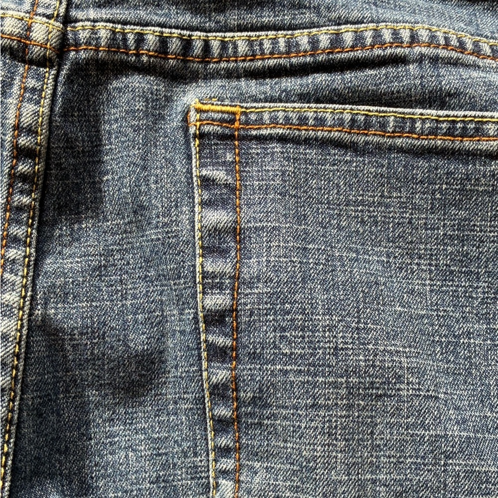Y2K Old Navy Boot Cut Low Rise Jeans Size 10 Regular Stretch Medium Wash 2005 - Picture 12 of 13